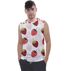 Strawberry Pattern Background Men s Regular Tank Top by Wegoenart