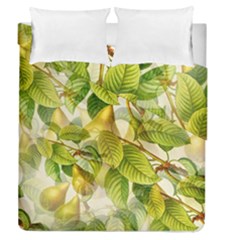 Pear Fruit Tree Organic Pattern Duvet Cover Double Side (queen Size) by Wegoenart