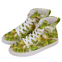 Pear Fruit Tree Organic Pattern Men s Hi-top Skate Sneakers by Wegoenart