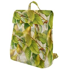 Pear Fruit Tree Organic Pattern Flap Top Backpack by Wegoenart