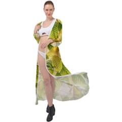 Pear Fruit Tree Organic Pattern Maxi Chiffon Beach Wrap by Wegoenart