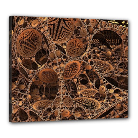 Fractal Render 3d Honeycomb Canvas 24  X 20  (stretched) by Wegoenart