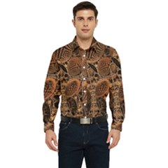 Fractal Render 3d Honeycomb Men s Long Sleeve  Shirt by Wegoenart