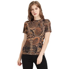 Fractal Render 3d Honeycomb Women s Short Sleeve Rash Guard by Wegoenart