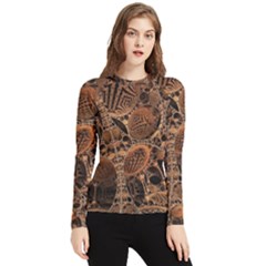 Fractal Render 3d Honeycomb Women s Long Sleeve Rash Guard by Wegoenart