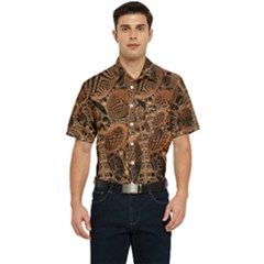 Fractal Render 3d Honeycomb Men s Short Sleeve Pocket Shirt  by Wegoenart