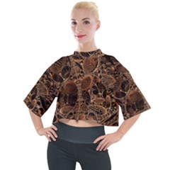 Fractal Render 3d Honeycomb Mock Neck Tee by Wegoenart