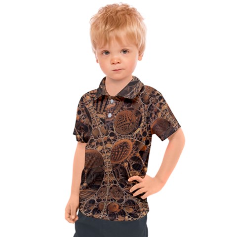 Fractal Render 3d Honeycomb Kids  Polo Tee by Wegoenart