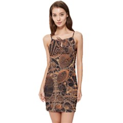 Fractal Render 3d Honeycomb Summer Tie Front Dress by Wegoenart