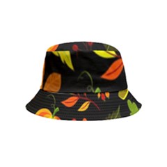 Pumpkin Fall Autumn October Bucket Hat (kids) by Wegoenart