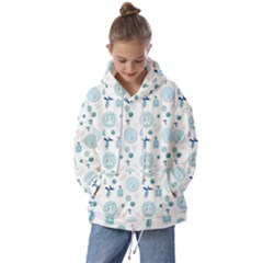 Vaccine Syringe Disinfection Kids  Oversized Hoodie by Wegoenart