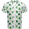 Christmas Tree Pattern Design Men s Cotton Tee View1