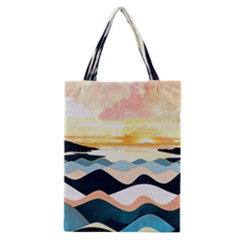 Sea Waves Wave Painting Ocean Water Classic Tote Bag by Wegoenart