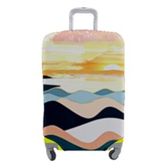 Sea Waves Wave Painting Ocean Water Luggage Cover (small) by Wegoenart