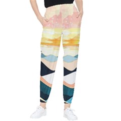 Sea Waves Wave Painting Ocean Water Tapered Pants by Wegoenart