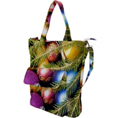 Background Of Christmas Decoration Shoulder Tote Bag by artworkshop