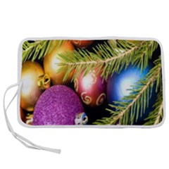 Background Of Christmas Decoration Pen Storage Case (m) by artworkshop