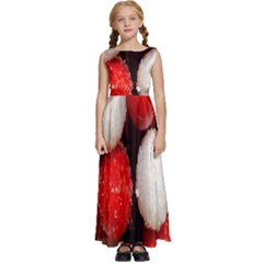 Beads Kids  Satin Sleeveless Maxi Dress by artworkshop