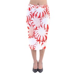 Candy Velvet Midi Pencil Skirt by artworkshop