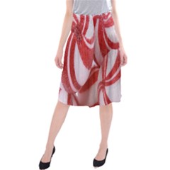 Christmas Candy Midi Beach Skirt by artworkshop