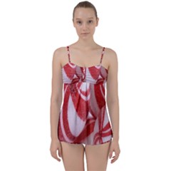 Christmas Candy Babydoll Tankini Set by artworkshop