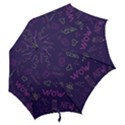 Background Doodle Pattern Beautiful Hook Handle Umbrellas (Small) View2