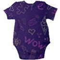 Background Doodle Pattern Beautiful Baby Short Sleeve Onesie Bodysuit View2