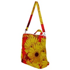 Flower Daisies Bloom Blossom Crossbody Backpack by Wegoenart