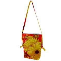 Flower Daisies Bloom Blossom Folding Shoulder Bag by Wegoenart