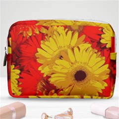 Flower Daisies Bloom Blossom Make Up Pouch (medium) by Wegoenart