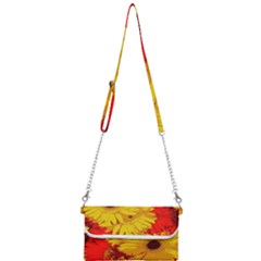 Flower Daisies Bloom Blossom Mini Crossbody Handbag by Wegoenart