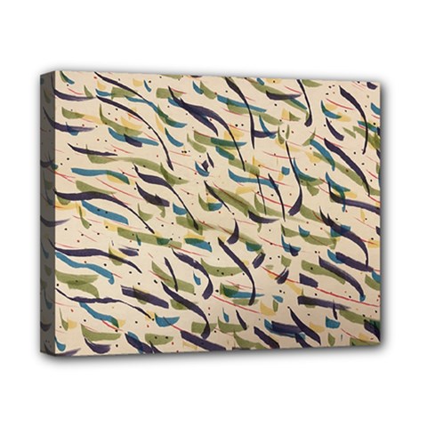 Abstract Pattern Freestyle Painting Canvas 10  X 8  (stretched) by Wegoenart