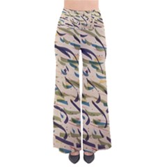 Abstract Pattern Freestyle Painting So Vintage Palazzo Pants by Wegoenart