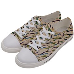 Abstract Pattern Freestyle Painting Men s Low Top Canvas Sneakers by Wegoenart