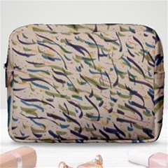 Abstract Pattern Freestyle Painting Make Up Pouch (large) by Wegoenart