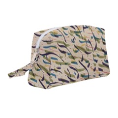 Abstract Pattern Freestyle Painting Wristlet Pouch Bag (medium) by Wegoenart