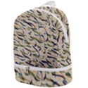 Abstract Pattern Freestyle Painting Zip Bottom Backpack View1