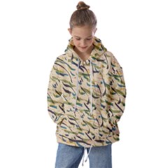 Abstract Pattern Freestyle Painting Kids  Oversized Hoodie by Wegoenart