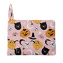 Pumpkin Cat Pattern Skull Premium Foldable Grocery Recycle Bag View4