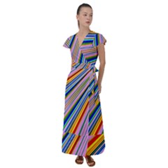 Background-colors-colorful-design Flutter Sleeve Maxi Dress by Pakrebo