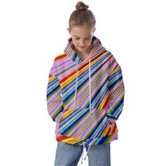 Background-colors-colorful-design Kids  Oversized Hoodie