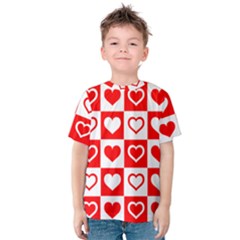 Background-card-checker-chequered Kids  Cotton Tee