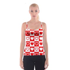 Background-card-checker-chequered Spaghetti Strap Top