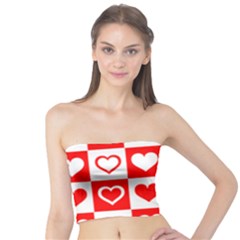 Background-card-checker-chequered Tube Top