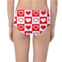 Background-card-checker-chequered Mid-Waist Bikini Bottoms View2