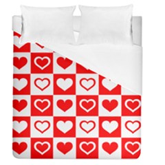 Background-card-checker-chequered Duvet Cover (queen Size)