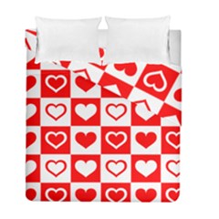 Background-card-checker-chequered Duvet Cover Double Side (full/ Double Size)