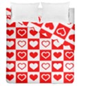 Background-card-checker-chequered Duvet Cover Double Side (Queen Size) View1