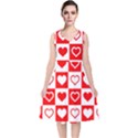 Background-card-checker-chequered V-Neck Midi Sleeveless Dress  View1