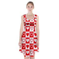 Background-card-checker-chequered Racerback Midi Dress